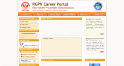 Desktop Screenshot of career.rgpv.ac.in