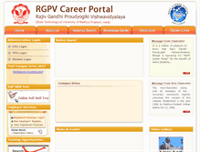 Tablet Screenshot of career.rgpv.ac.in